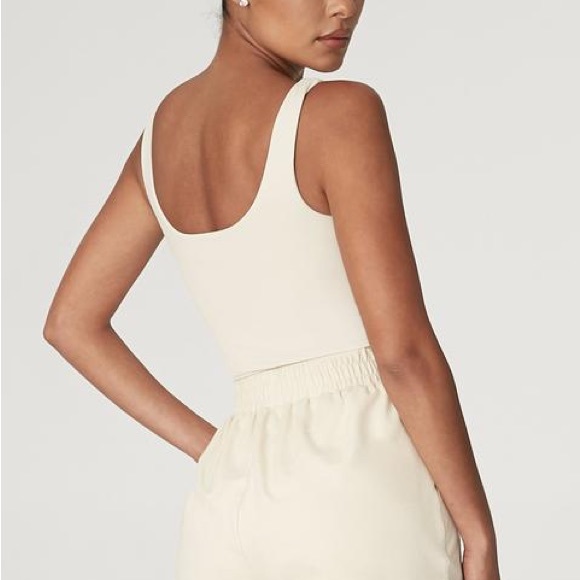 Meshki Jaelyn Thick Strap Scoop Neck Bodysuit Sz M - Picture 2 of 9